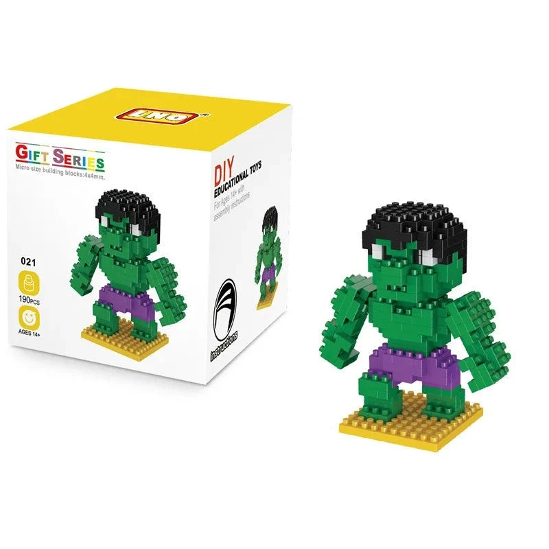 Figurine de Construction Avengers - Hulk 9 cm