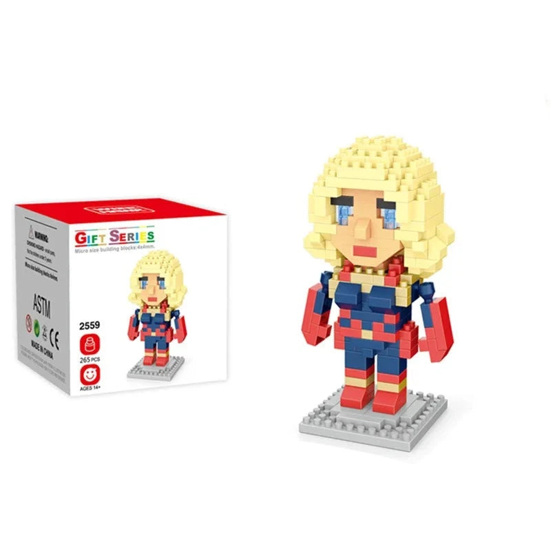 Figurine de Construction Avengers - Captain Marvel 9.7 cm