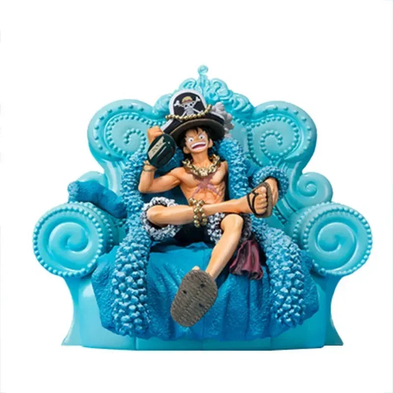 Figurine One Piece - Monkey D. Luffy Bleu 15 cm