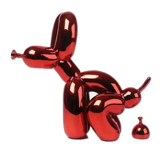 Figurine Balloon Doggy Poo Bordeaux Poli 22 cm