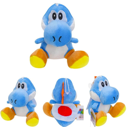 Figurine Peluche Super Mario - Yoshi Bleu #2 14 cm