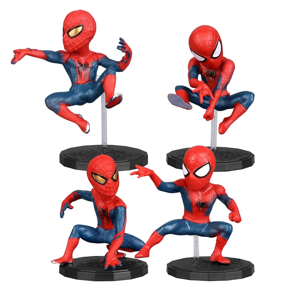 Figurine Disney Movie Superhero Spider 4pcs/Set 6-8cm