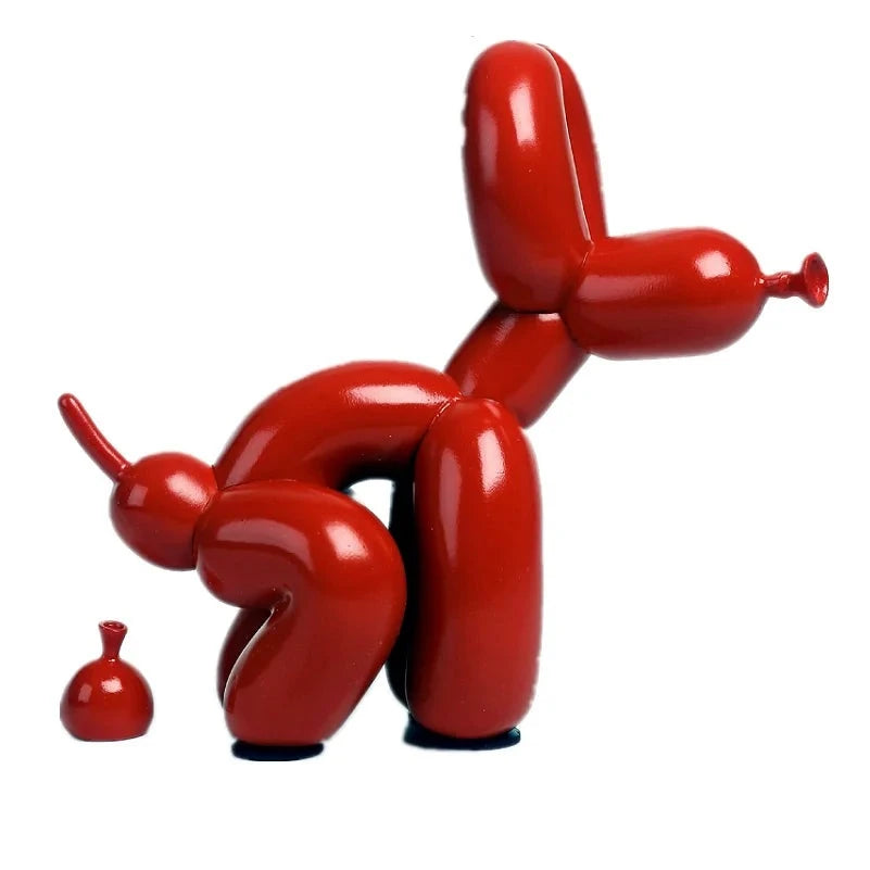 Figurine Balloon Doggy Poo Rouge 22 cm