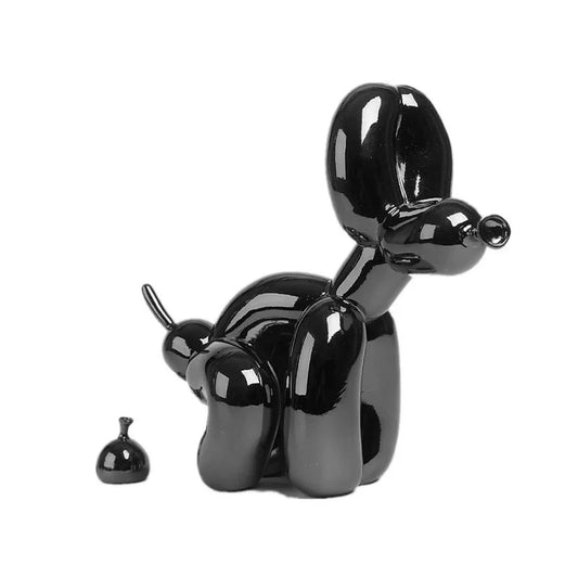 Figurine Balloon Doggy Poo Noir 22 cm