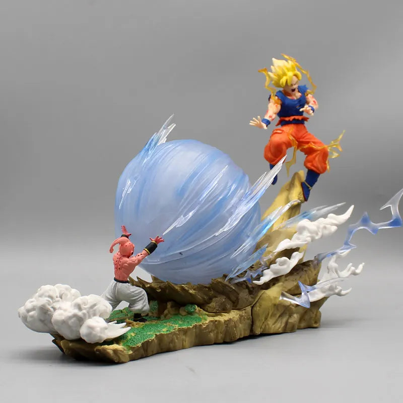 Figurine Dragon Ball Z - Son Goku vs Buu 22 cm