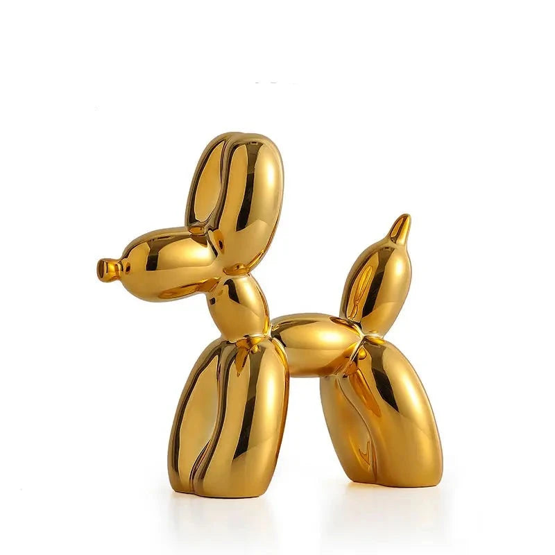 Figurine Balloon Doggy Or 9.5 cm