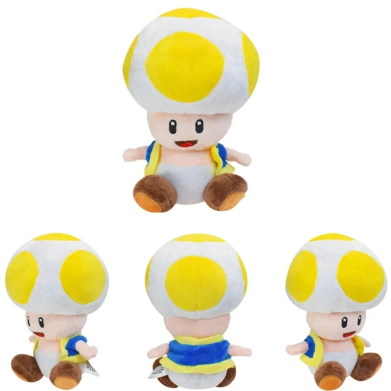 Figurine Peluche Super Mario - Toad Jaune 16 cm