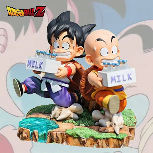 Figurine Dragon Ball - Son Goku and Krillin Milk