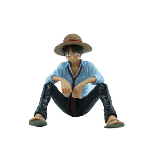 Figurine One Piece - Luffy Tenue Bleue 12 cm