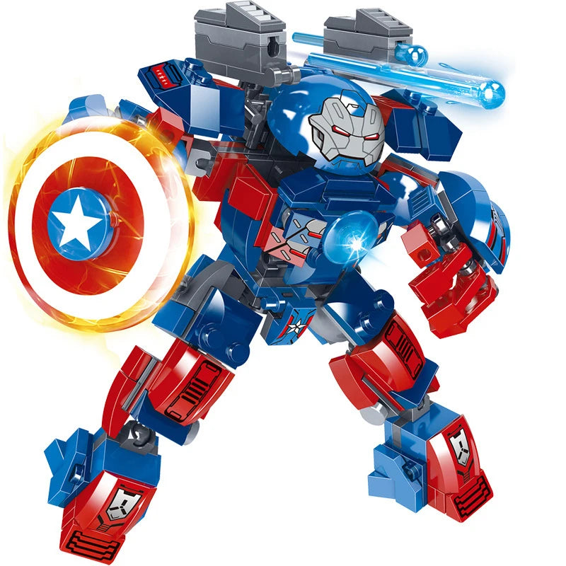 Figurine de Construction - Captain America Meca