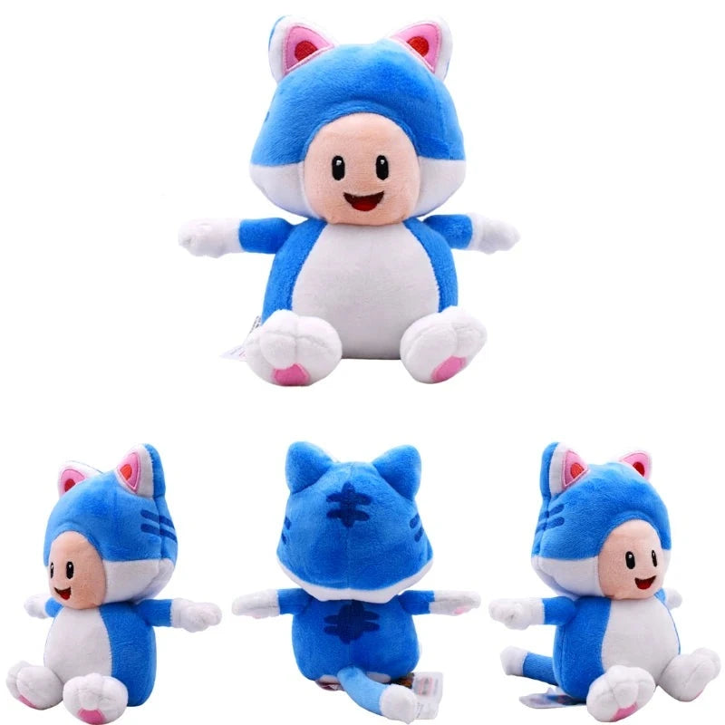 Figurine Peluche Super Mario - Cat Toad 18 cm