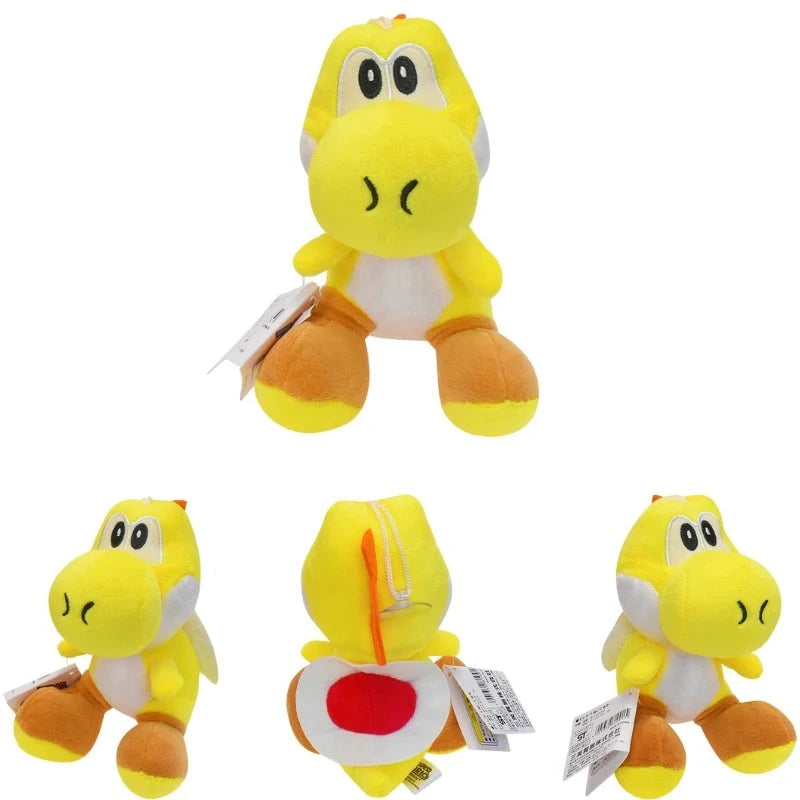 Figurine Peluche Super Mario - Yoshi Jaune 15 cm