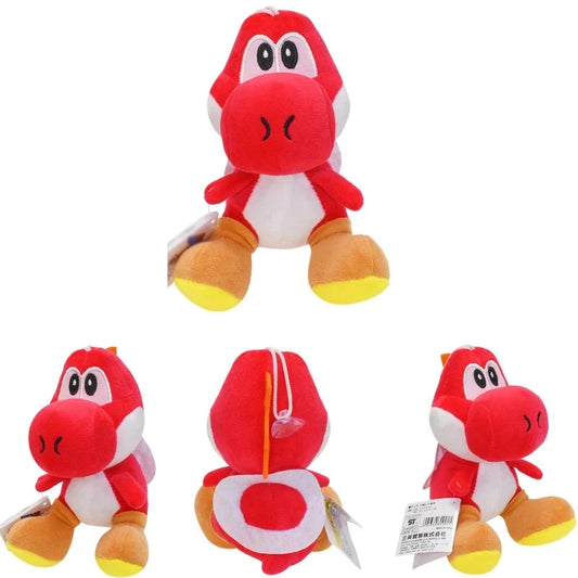 Figurine Peluche Super Mario - Yoshi Rouge 17 cm