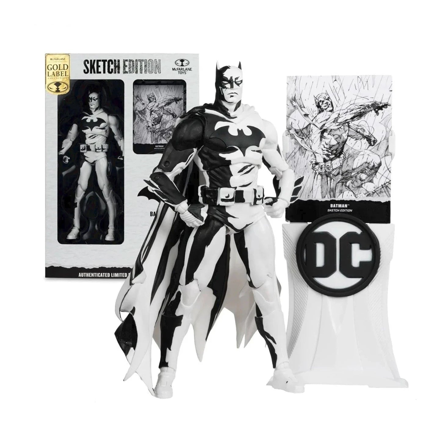 Figurine Batman Sketch Edition Noir & Blanc 18 cm 3