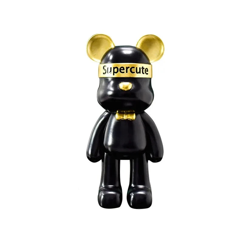 Figurine Ours Supercute Noir 23cm