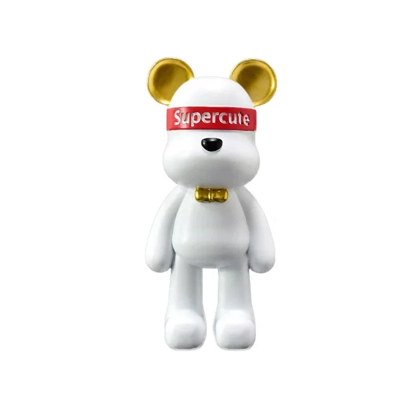 Figurine Ours Supercute Blanc 23cm