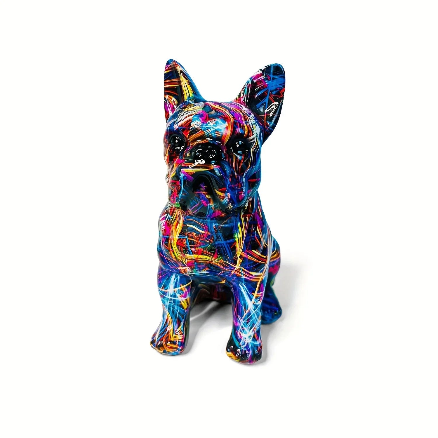 Figurine Bulldog Français Multicolore 21 cm